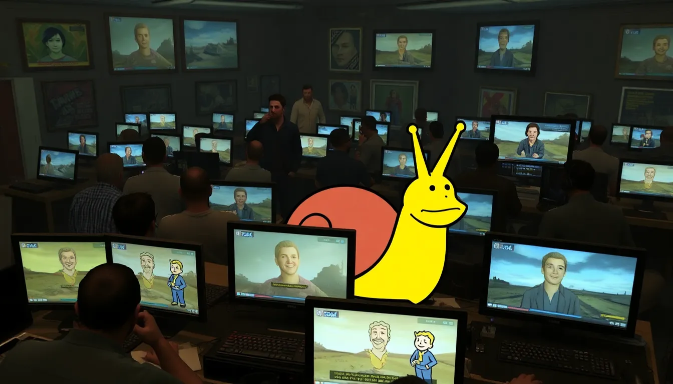 Gamers sharing their experiences and strategies online while engaging with the unique gameplay introduced by the Todd Howard snail transformation