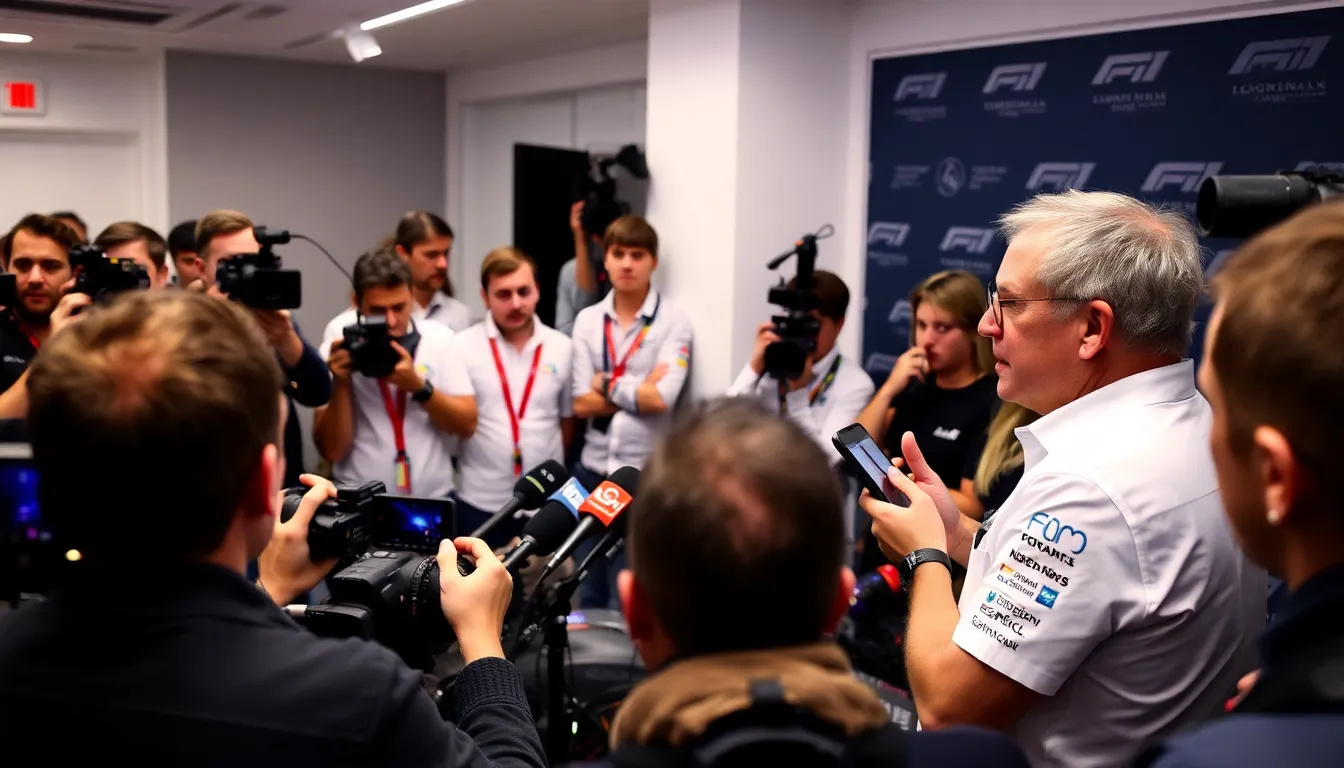 A Formula 1 car on track, representing the impact of regulatory changes on car design and performance as teams prepare for the upcoming season