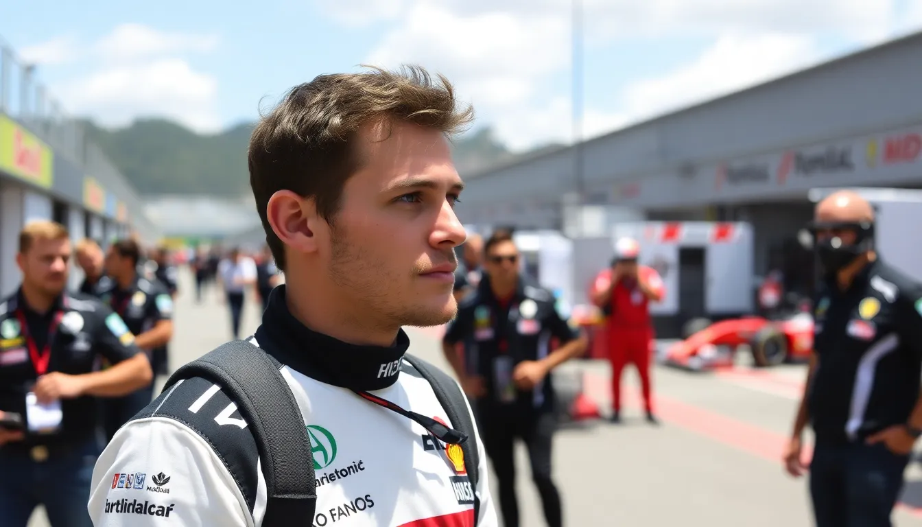 Bortoleto navigates the complex Interlagos track, demonstrating his focus and precision in the face of the race's physical and mental challenges