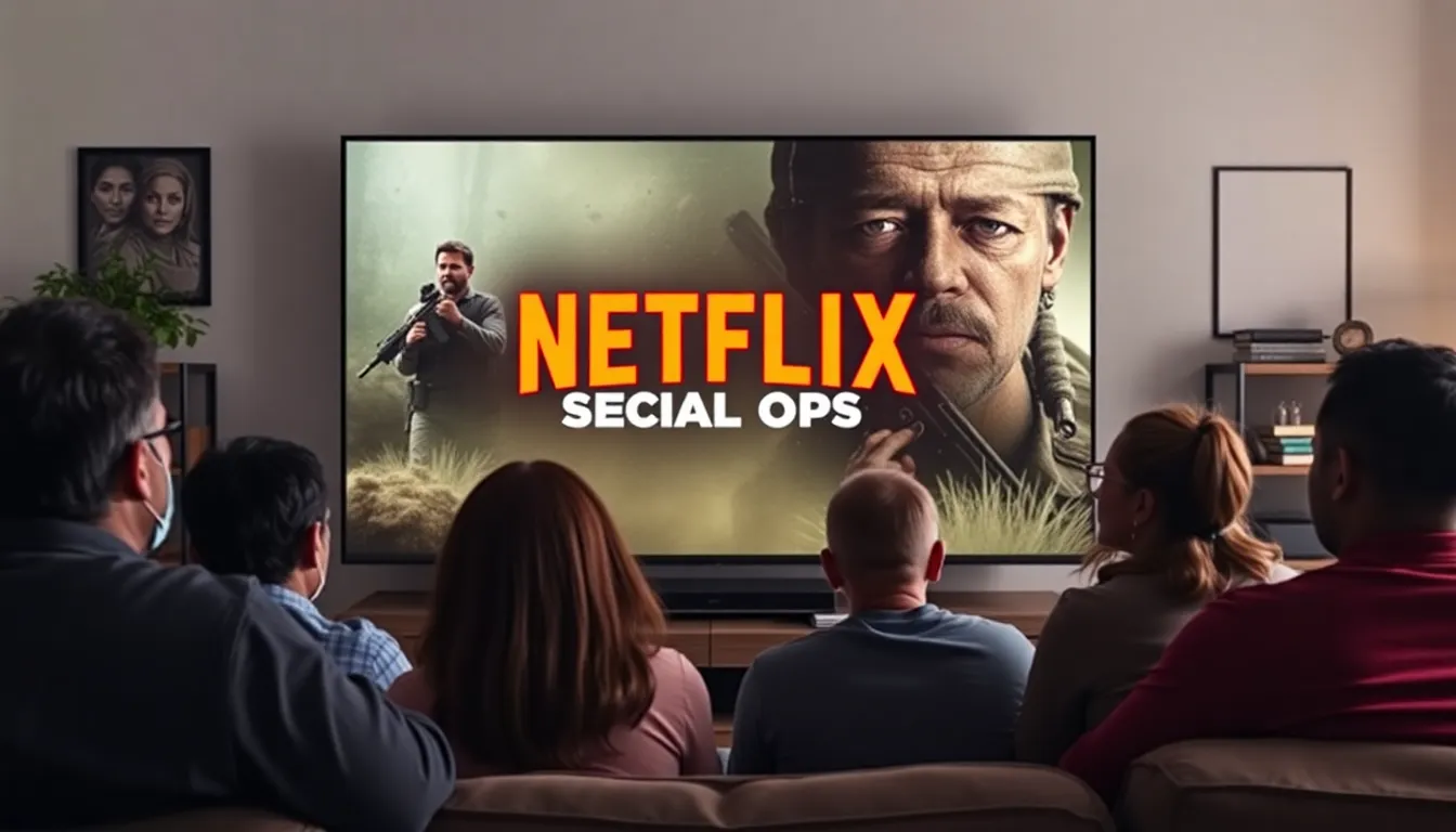 A bustling street in India showcases a group of friends gathered around a smartphone, eagerly watching the latest episode of JioHotstar's Special Ops Season 2.