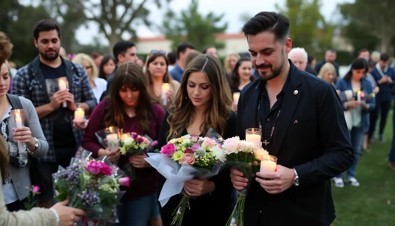 Fans gather at a memorial for Jasen Kaplan, lighting candles and sharing memories of the beloved reality TV star and makeup artist.