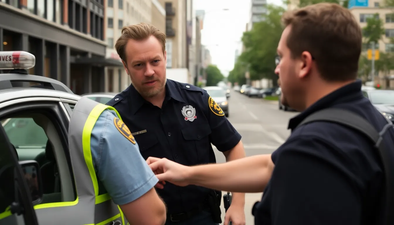 Bystanders expressing concern and intervening during the chaotic scene of the altercation involving the actor