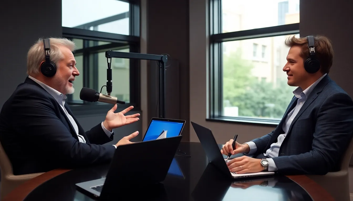 Kevin O'Leary gestures animatedly while discussing the artistic approach of performance artist Marty Supreme during a recent interview.