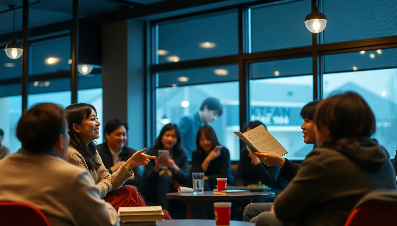 두 저자가 함께 앉아 책의 주제인 우정과 파트너십에 대해 깊이 있는 대화를 나누는 장면