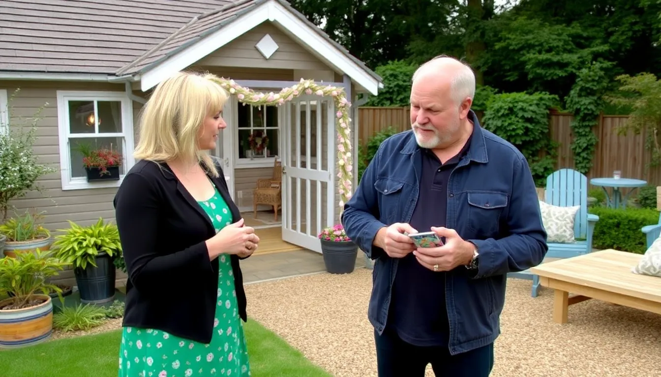 Kirstie Allsopp and Phil Spencer discuss the challenges of buying and renovating bungalows during a scene from their property series.