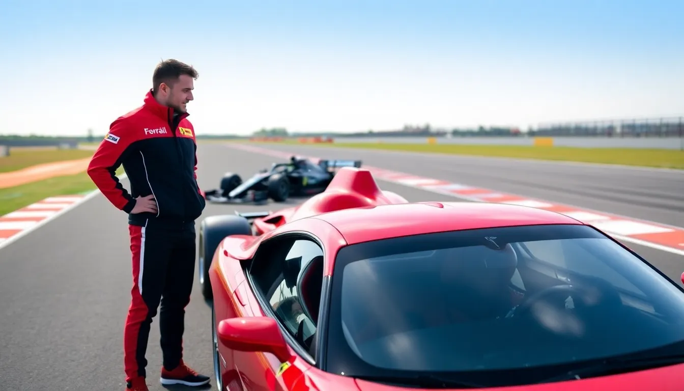 Engineers and team members collaborate as they analyze feedback from Leclerc after the SF26's shakedown, aiming to refine the car for the upcoming season