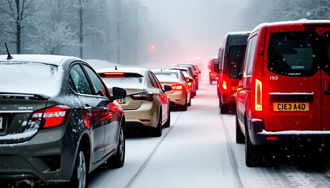 Commuters navigating icy sidewalks face hazardous conditions as public transport services experience significant delays and cancellations
