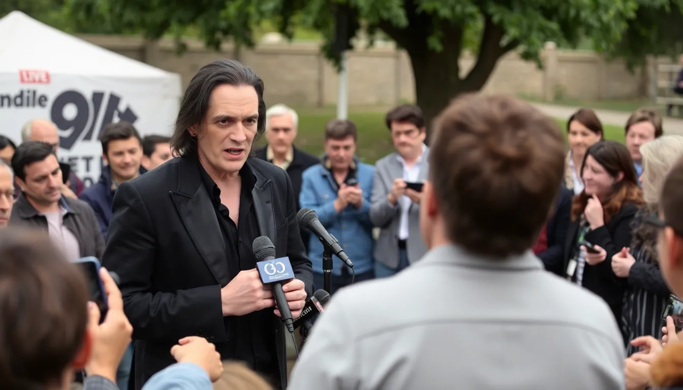 Nick Cave passionately discusses his creative process for the title song of the film adaptation of "Train Dreams" during a press event at the Cannes Film Festival.
