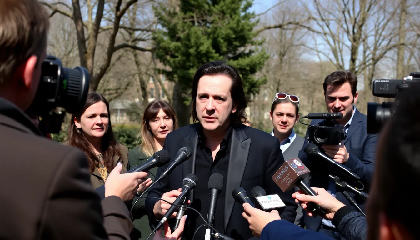A scene captures the collaboration between Nick Cave and the film's director, reflecting their shared vision of portraying the duality of grief
