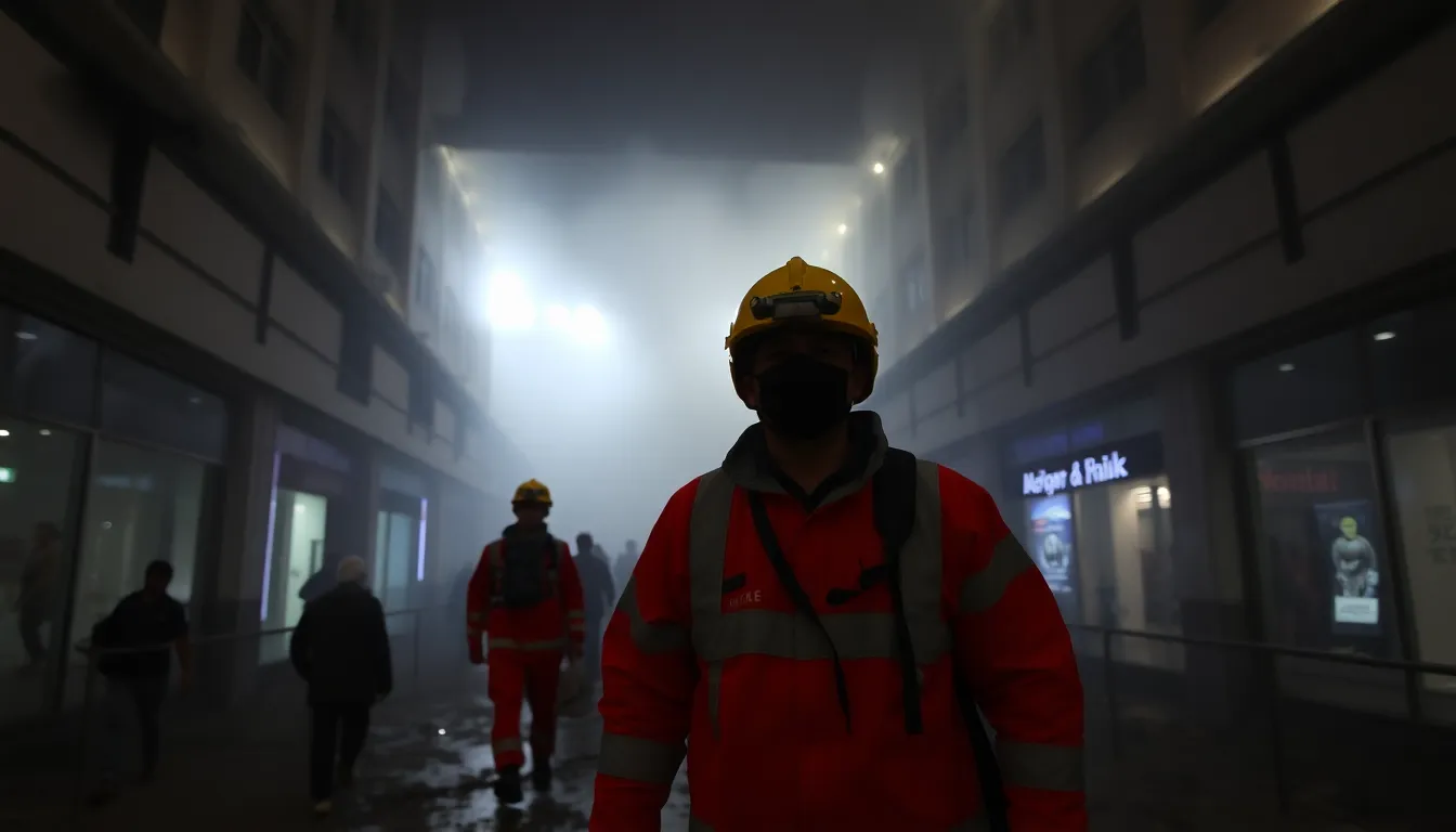 Emergency responders assess the damage and begin the investigation into the cause of the fire, emphasizing the need for improved safety regulations
