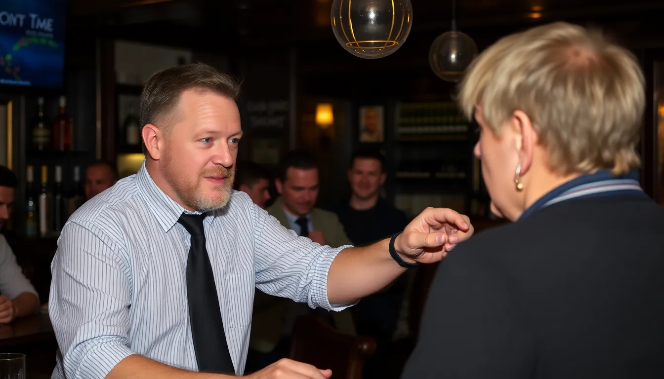 Scottish actor Peter Mullan is seen being assisted by bystanders after he was attacked while trying to help a woman during an assault outside a bar in London.