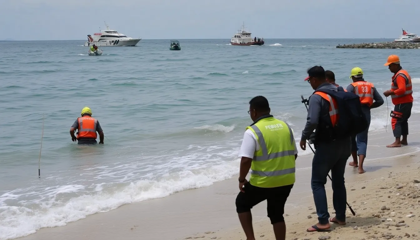 Rescue teams search the turbulent waters near the Philippines for survivors after a ferry capsized, resulting in the tragic loss of 18 lives.