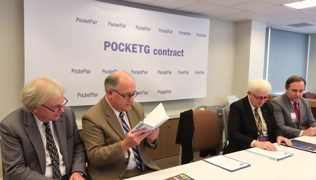 The CEO of Pocketpair speaks at a press conference, announcing new publishing deals for indie developers following the success of their game Palworld.