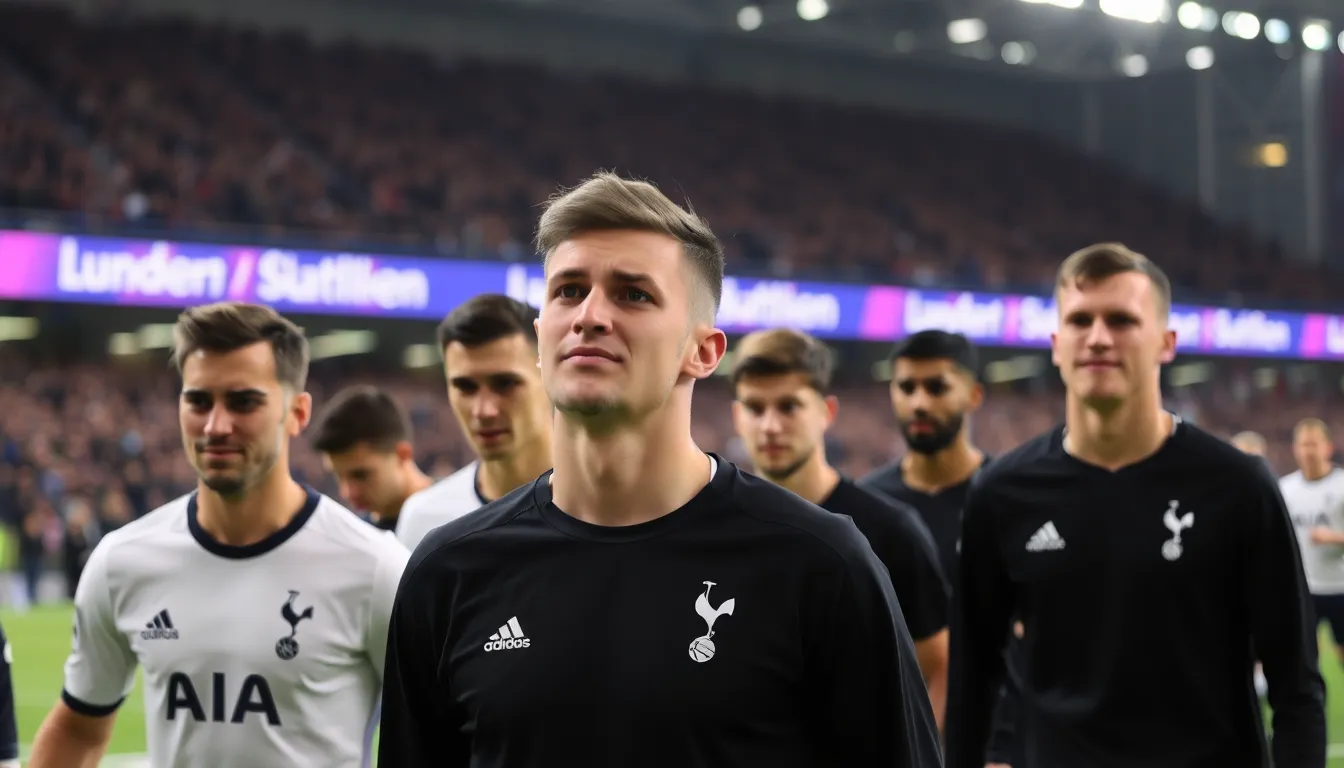 Fans of Tottenham Hotspur expressing their disappointment in the stands following the unexpected defeat in the FA Cup