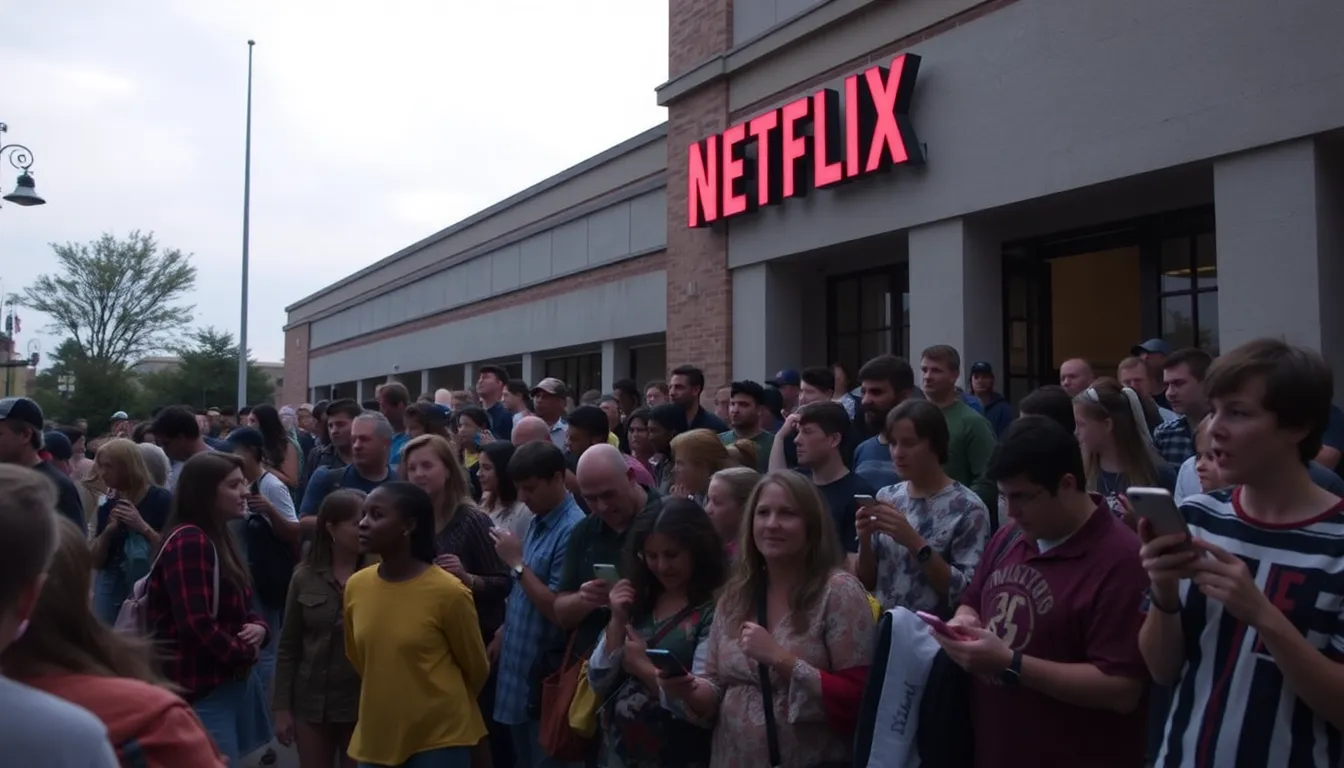 Netflixの接続障害が発生し、画面にエラーメッセージが表示されているシーン