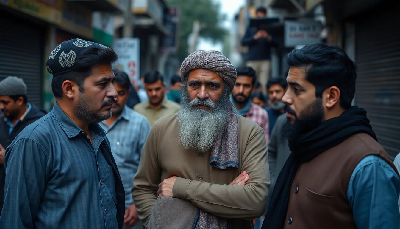 A bustling marketplace in Afghanistan, showcasing the economic impact of the internet shutdown as vendors face challenges connecting with customers