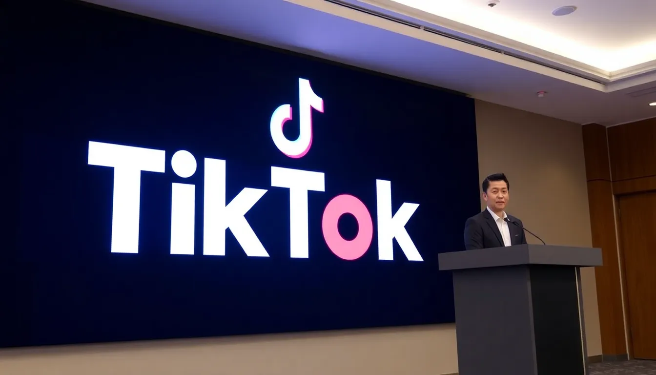 틱톡의 글로벌 운영과 미국 사업의 분리에 따른 새로운 전략을 논의하는 회의 장면