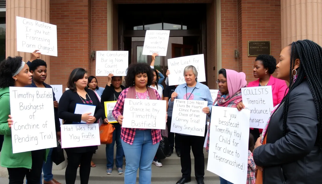 Community members express a mix of concern and outrage as they navigate the implications of the child sex abuse charges against Busfield