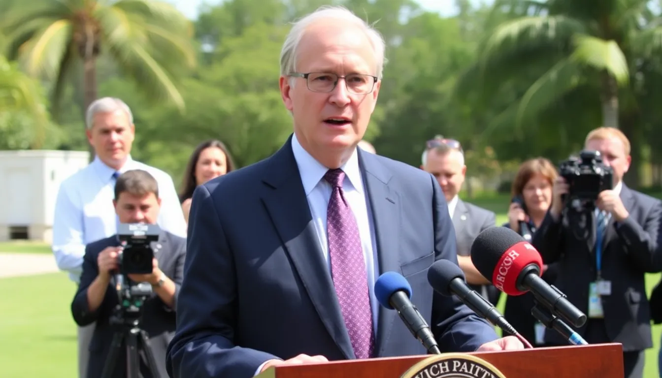 Howard Lutnick is seen walking along a sandy path on Epstein's private island, surrounded by lush greenery and the ocean in the background, as questions arise about his past connections to the controversial figure.