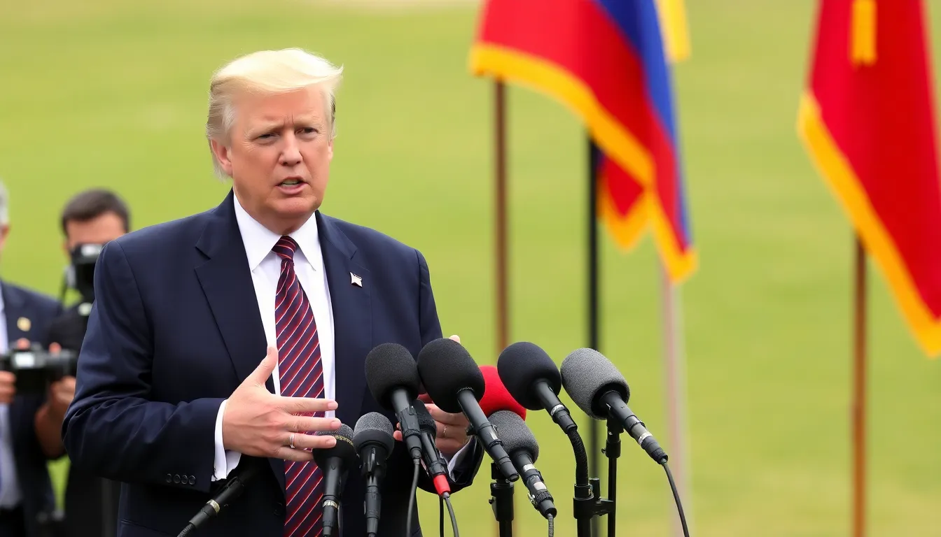 アメリカ国内でトランプ氏の計画に対する賛否が分かれている様子を描写したシーン