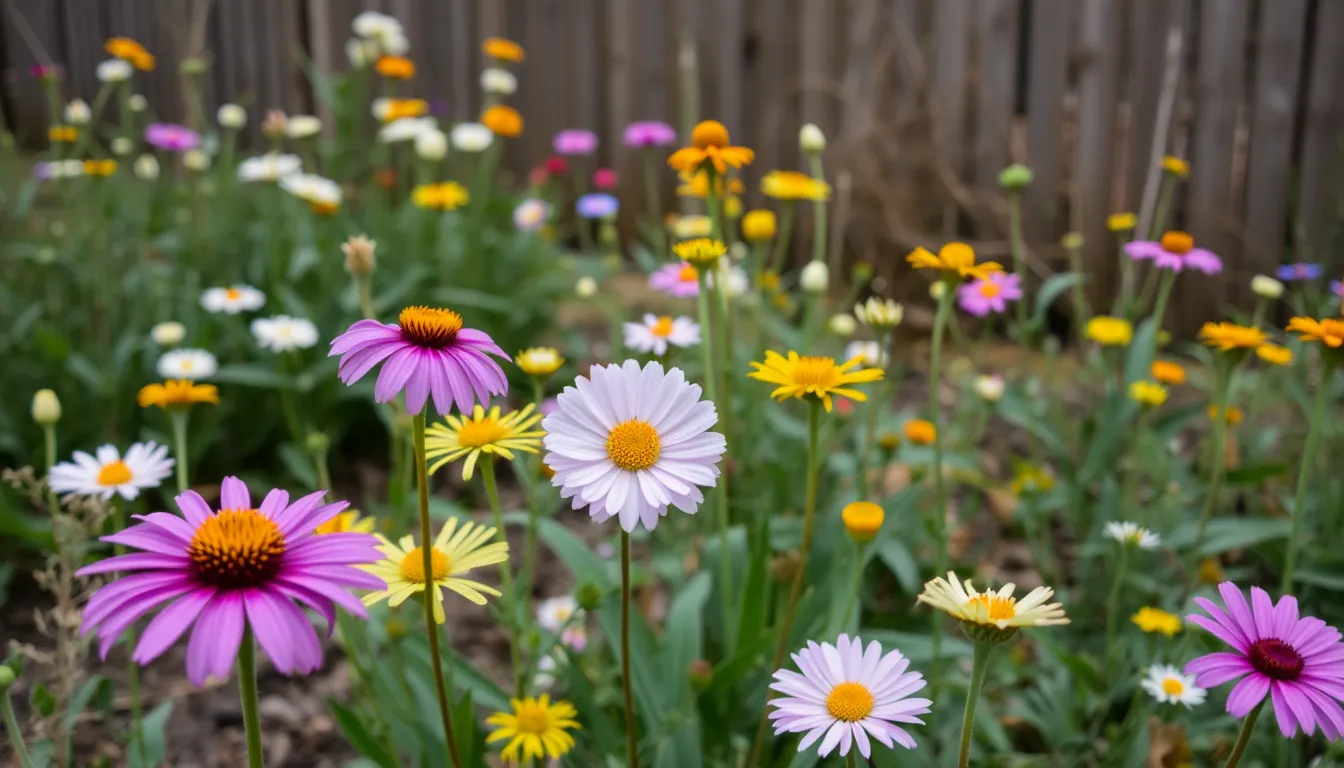 早咲きの花々が冬の寒空の下で鮮やかに咲き誇る光景が、気候変動の影響を物語っています