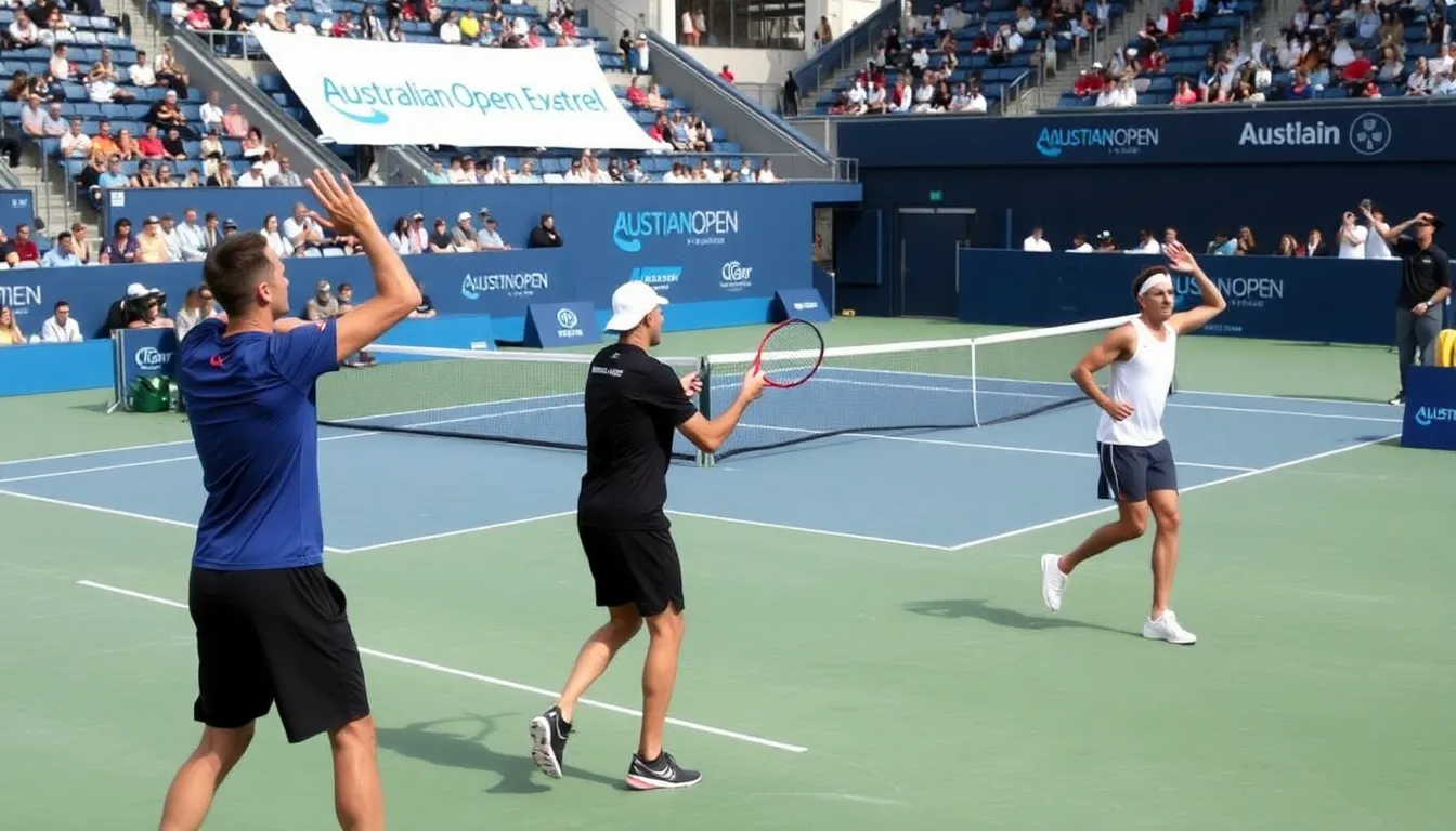 Fans engaging in sustainability efforts at the Australian Open, showcasing the tournament's commitment to reducing environmental impact and promoting recycling