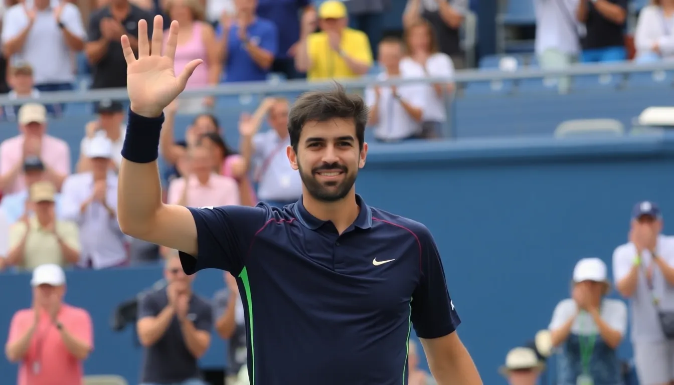 Alcaraz lifts the US Open trophy, symbolizing his achievement and solidifying his status as the world number one in men's tennis