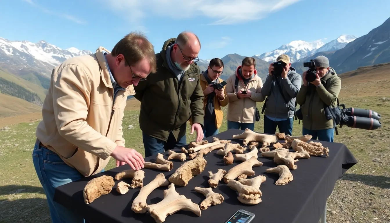 A team of scientists examines ancient bones in the Alps, believed to be remnants of war elephants linked to Hannibal's historic crossing during the Second Punic War.