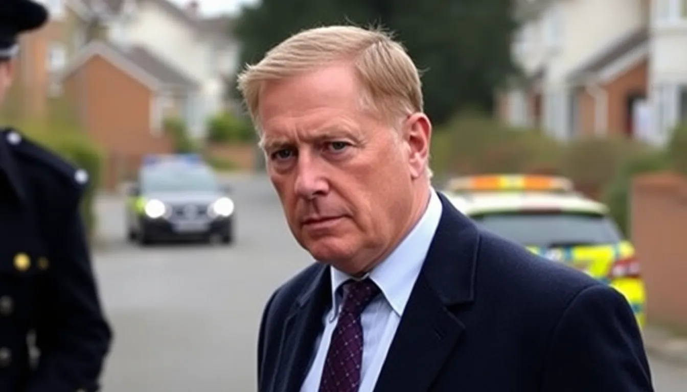 Former Prince Andrew leaves a police station surrounded by reporters and cameras after being released from custody amid ongoing investigations into allegations of sexual misconduct.