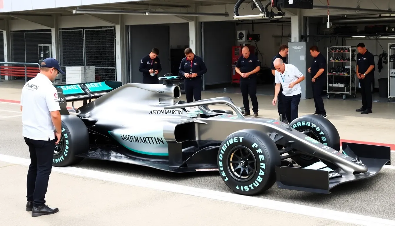 The atmosphere in the Aston Martin garage reflects a mix of determination and pressure, as the team prepares for the upcoming preseason tests amid the challenges of modern motorsport