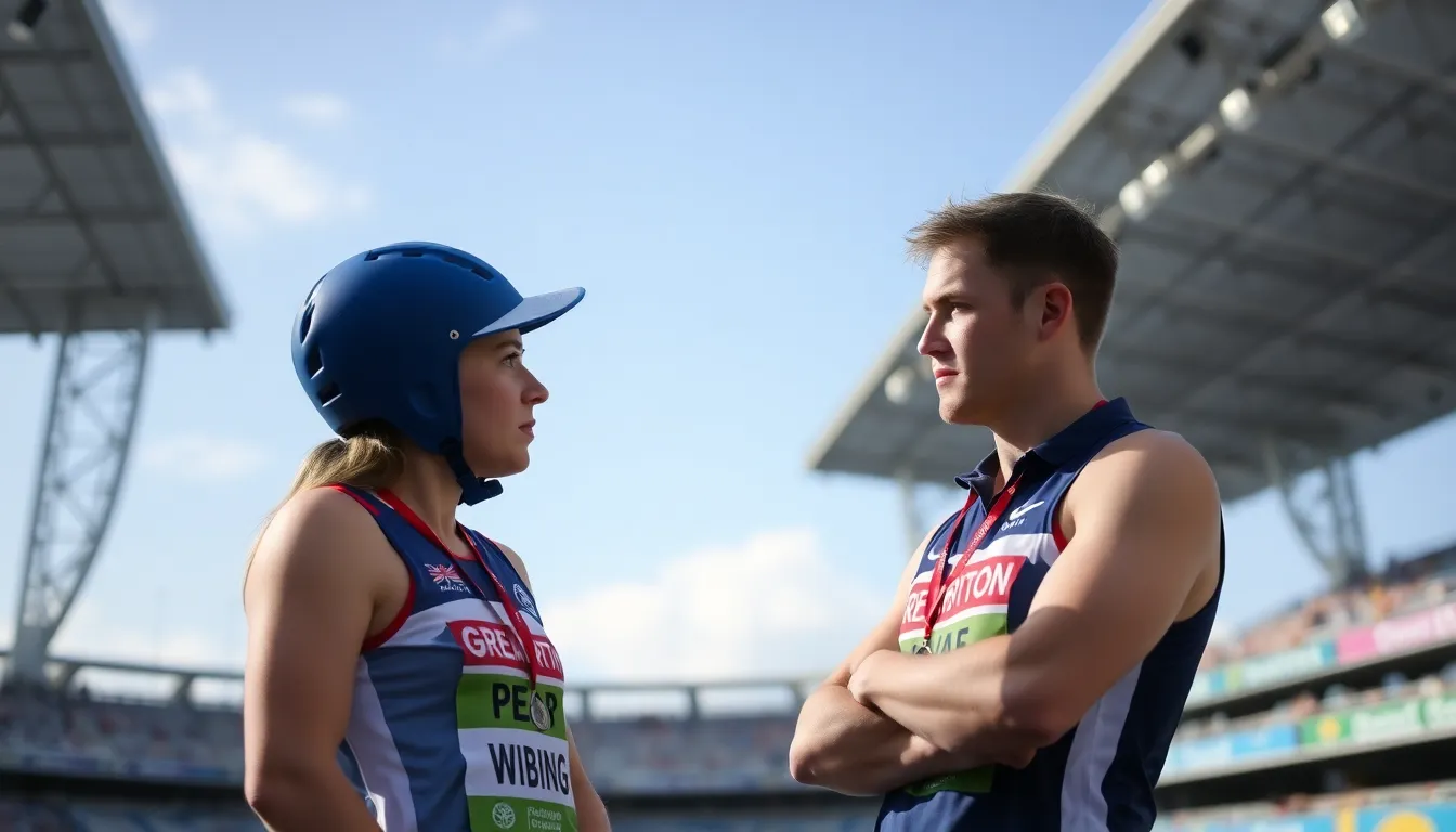 The British team gathered in a huddle, discussing strategies and emotions following the unexpected outcome of the semifinals