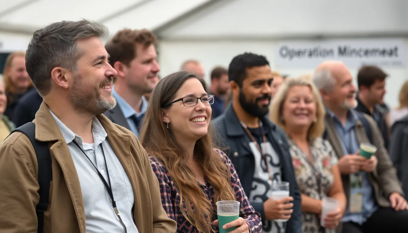 An audience captivated by a film adaptation of Operation Mincemeat, illustrating the powerful impact of storytelling on emotional awareness and empathy