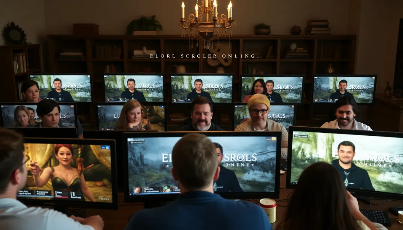 Developers at ZeniMax Online Studios collaborating on new updates, emphasizing their commitment to player feedback and innovative game development