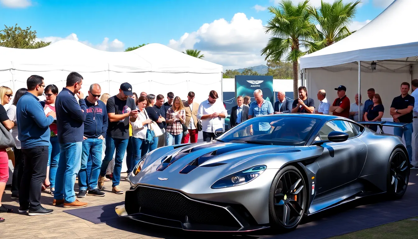 Enthusiastic fans gather to celebrate the unveiling of the AMR26 livery, eager to see how the new design will impact the team's performance in the upcoming season