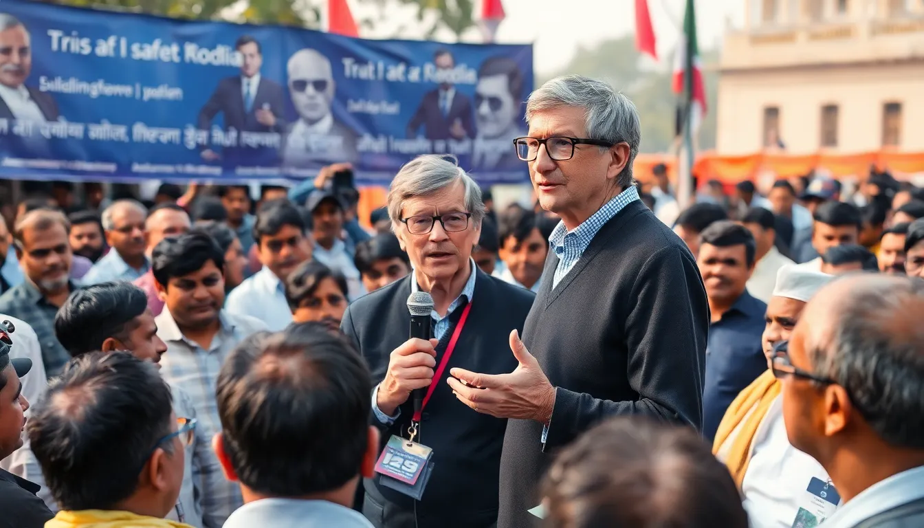 インド政府がAIの導入と規制強化について検討している状況を示すシーン