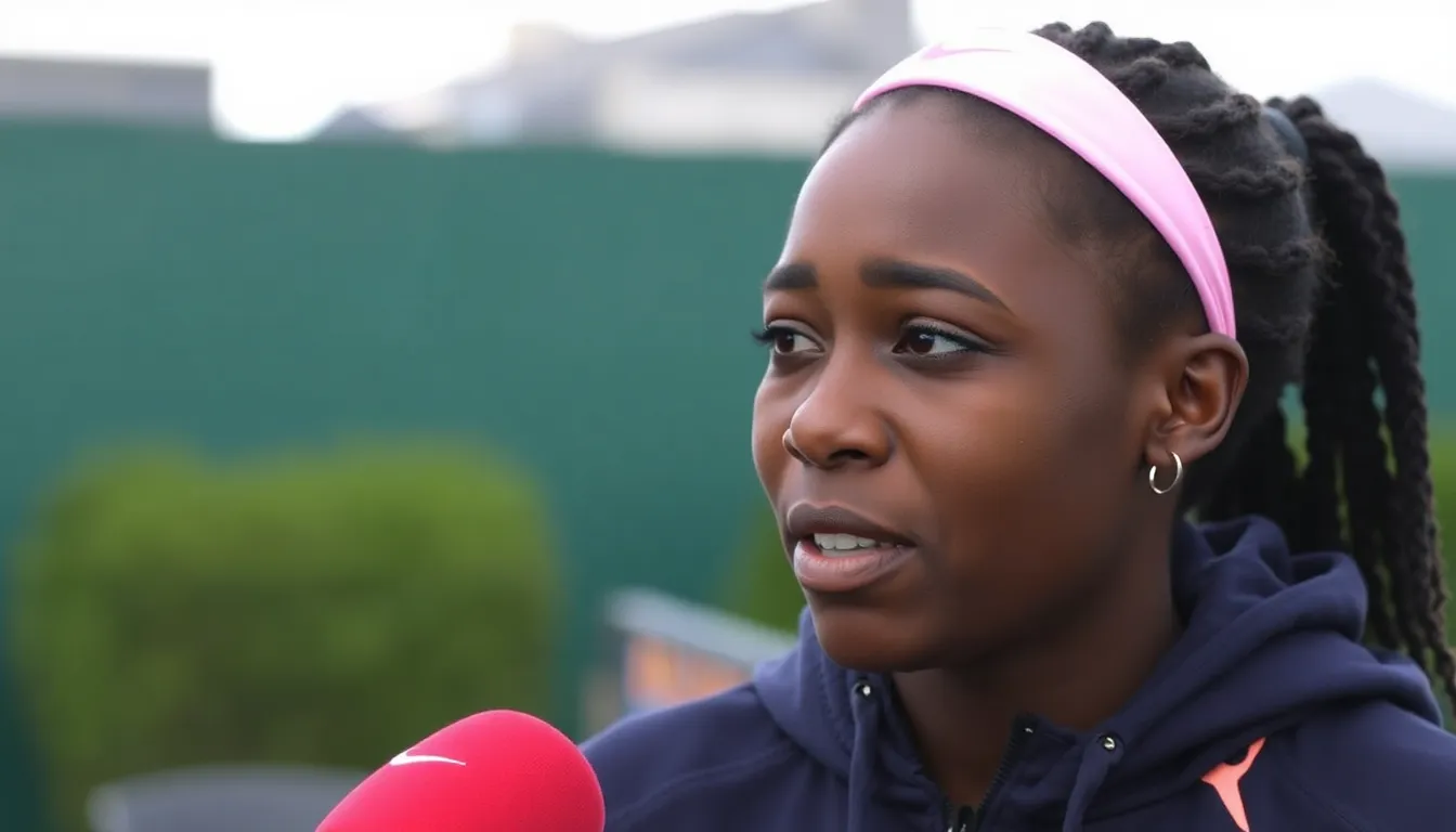 Coco Gauff smashes her racquet in frustration during a tense moment at the US Open, drawing attention to the emotional challenges faced by professional athletes.