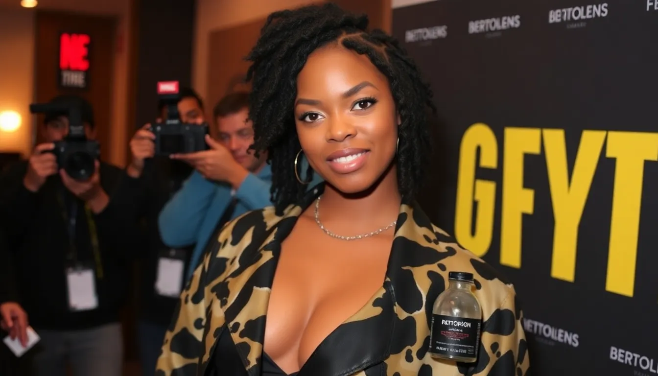 Teyana Taylor stands confidently on a film set, discussing her upcoming directorial debut 'Get Lite' with crew members while surrounded by cameras and lighting equipment.
