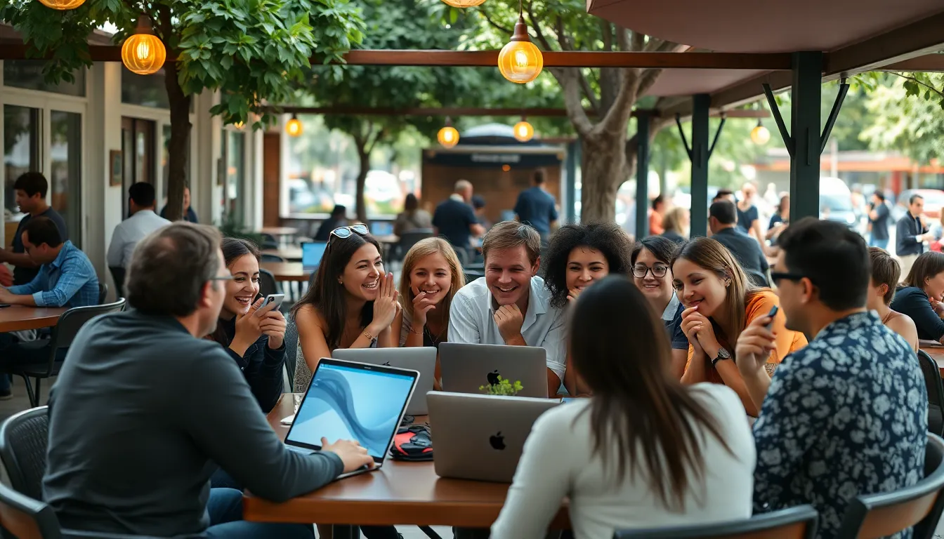 A group of enthusiastic gamers gathers around a large screen, eagerly discussing the newly announced prologue for the game Neva, with excitement palpable in the air.