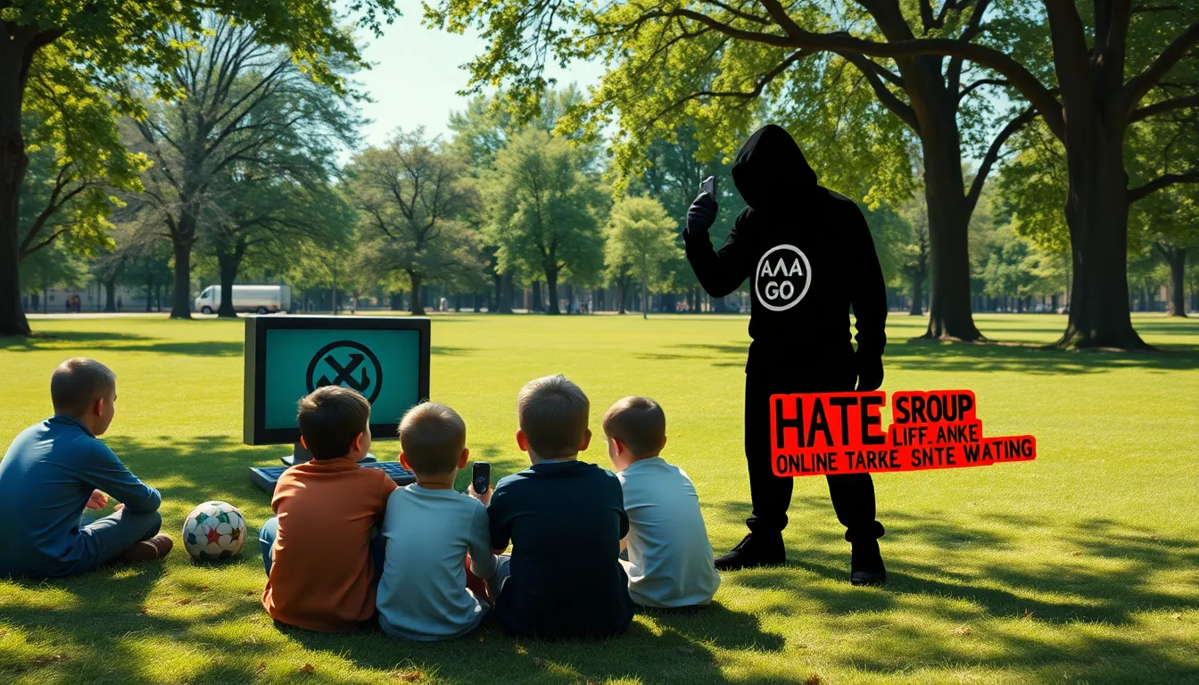 An online chat forum filled with various user interactions, highlighting the potential for both community building and the spread of extremist ideologies