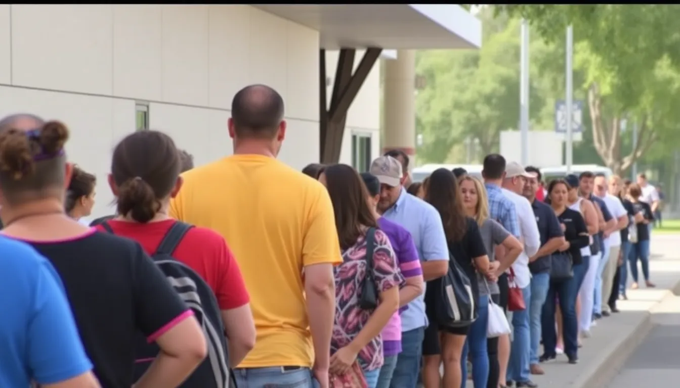 A group of concerned consumers gathers outside a Hims & Hers store, discussing the recent withdrawal of a weightloss pill amid regulatory scrutiny.