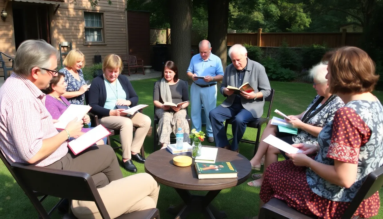 A group of mourners gathers outside a literary event, holding candles and flowers in tribute to Cees Nooteboom, reflecting on his profound impact on literature and culture.