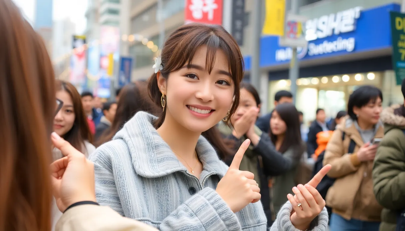 コスプレイベントで、ナージャのスタイルを模倣したファンたちが集まっているシーン