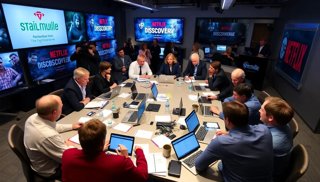 Industry analysts gather at a conference discussing Netflix's decision not to match Paramount's bid for Warner Bros Discovery, highlighting the shifting dynamics in the streaming sector.