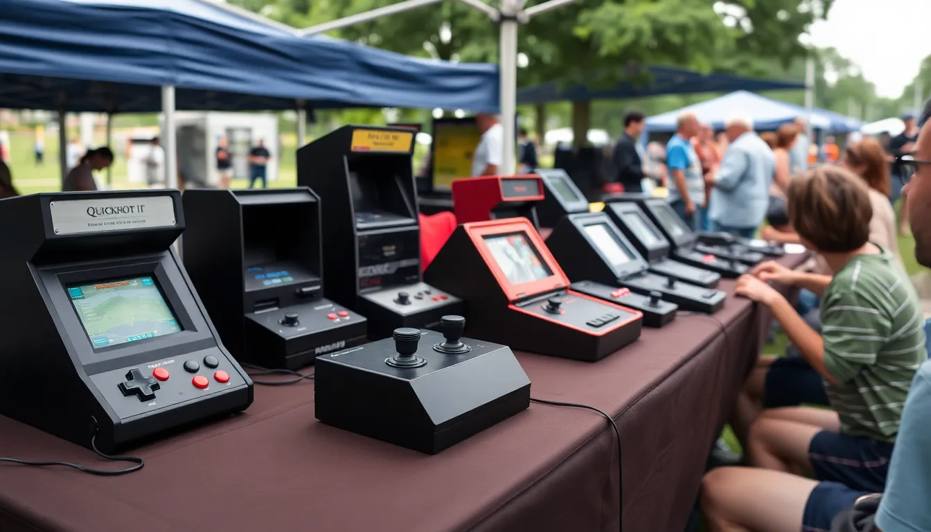 80年代の若者文化を象徴するゲームセンターで、友人同士が競い合いながら楽しむ姿が印象的な場面