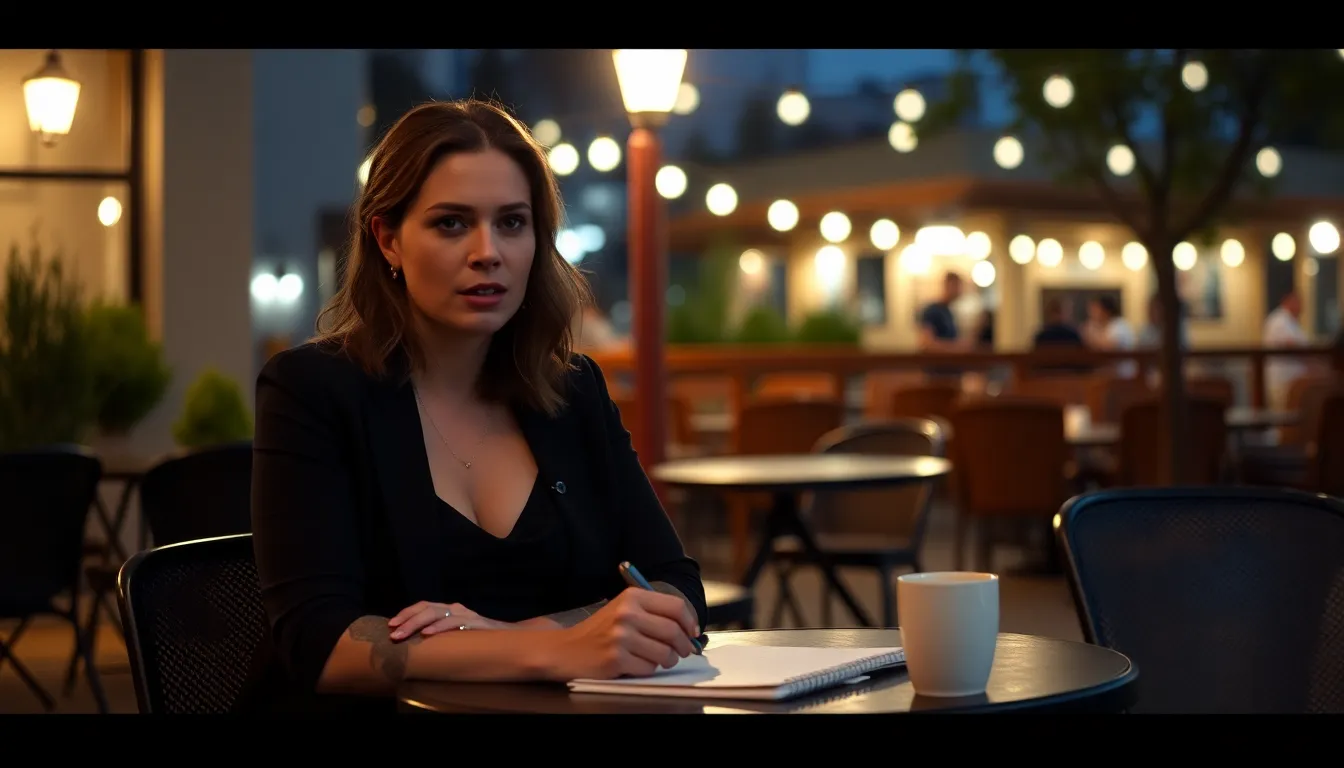 The filming set showcases a tense atmosphere as Ferguson reflects on her experience with verbal abuse, highlighting the pressures faced by performers