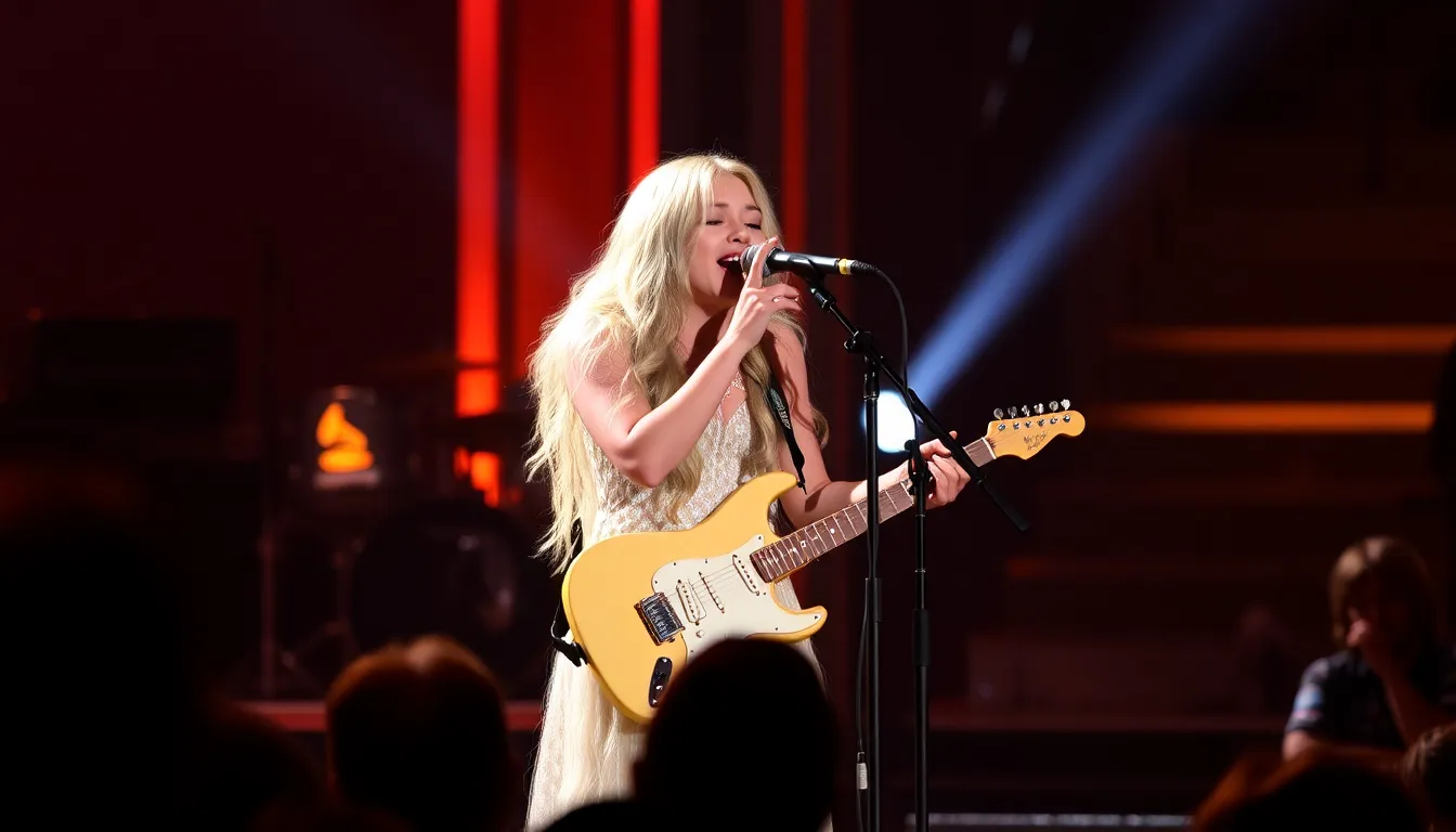 The atmosphere at the Grammys shifts as Carpenter's performance ignites debates about the role of explicit content in popular culture and its impact on younger audiences