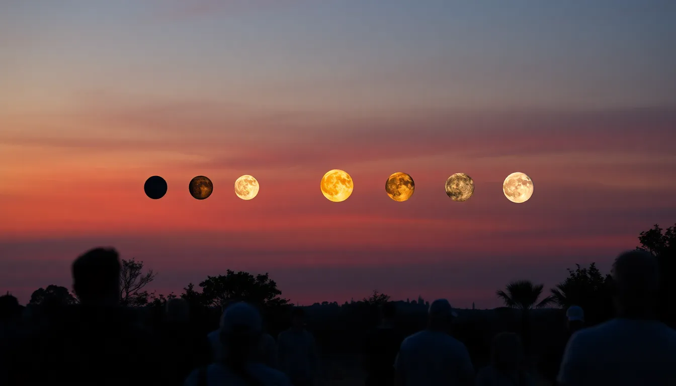 天文愛好者が晴れた夜空の下で惑星の整列を観察する様子