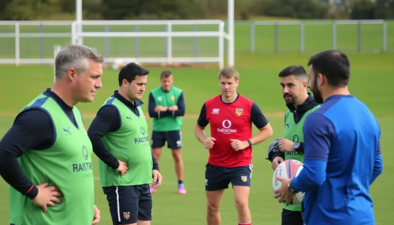 A packed stadium filled with enthusiastic fans, illustrating the vibrant atmosphere and economic impact of the Six Nations Championship