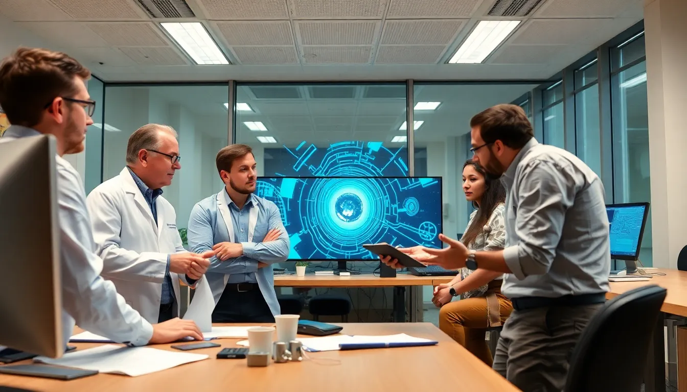 Researchers monitor seismic data on screens in a control room as they analyze the reentry of space debris, highlighting the innovative methods used to track falling objects from orbit.
