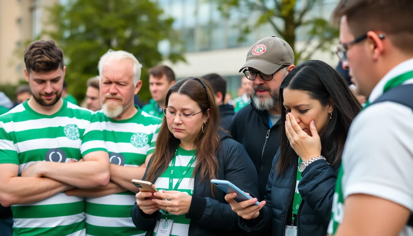 A Celtic player looking determined on the pitch as the team prepares for a crucial match